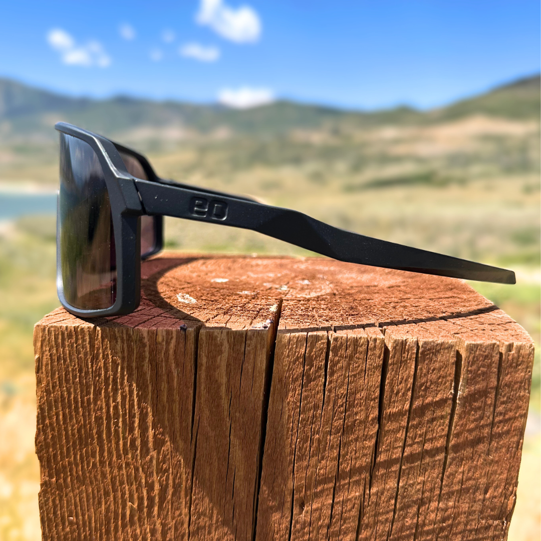 Bikershades Motorcycle Photochromic Sunglasses – Yellow To Brown Transition Lenses, Black Frame, Unisex