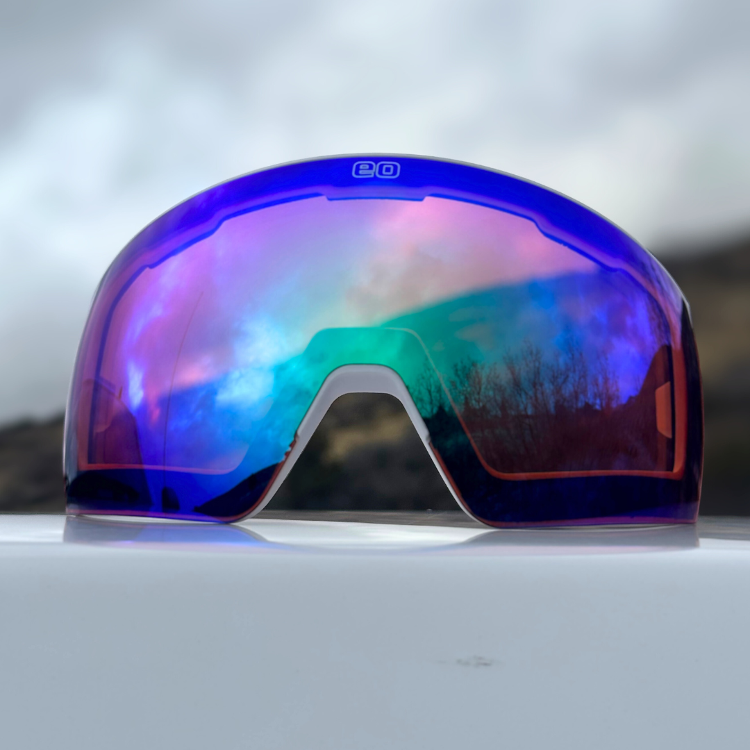 Lens: Add-On Magnetic Lens for MACH SCHNELL Goggle CLEAR w/ Black-Red (83% VLT)