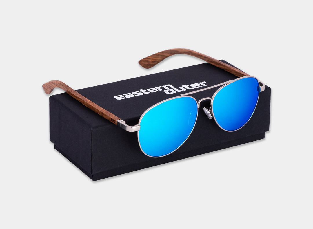 Aviator Sunglasses (Silver City)