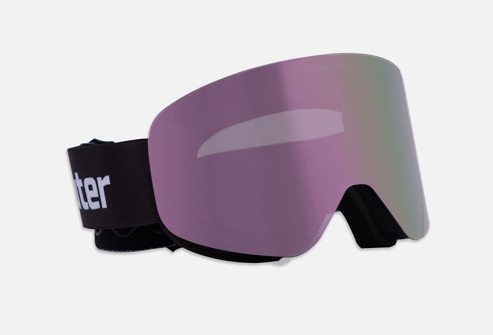 Frameless Ski Goggles with Magnetic Lens